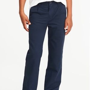 Uniform Pleated Straight Khakis for Boys